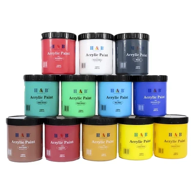 Farba Akrylowa 1200 ml - Brązowa / Burnt Umber