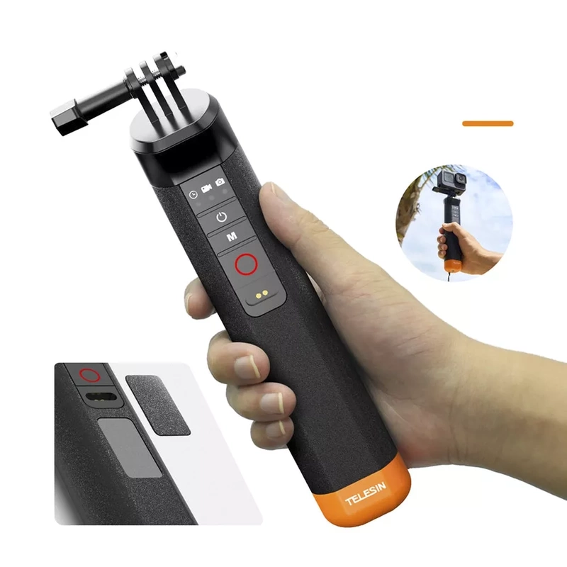 Uchwyt Pływający Boja z Pilotem Bluetooth Wodoodporna do GoPro 13 12 11 10 9 8 + GRATIS! Zestaw montażowy 3M