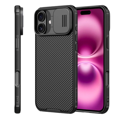 Etui Nillkin CamShield Pro + 3x Szkło Hartowane 9H z Aplikatorem do iPhone 16