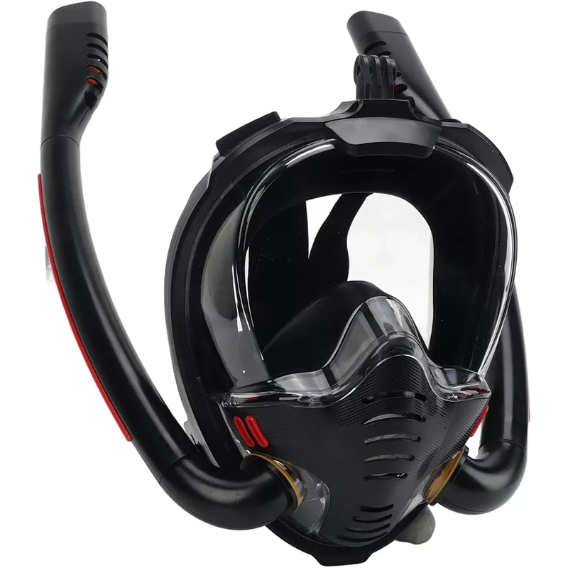 Maska Pełnotwarzowa do Snorkelingu Nurkowania 2 Rurki Uchwyt GoPro L/XL  Ani Fog PRO