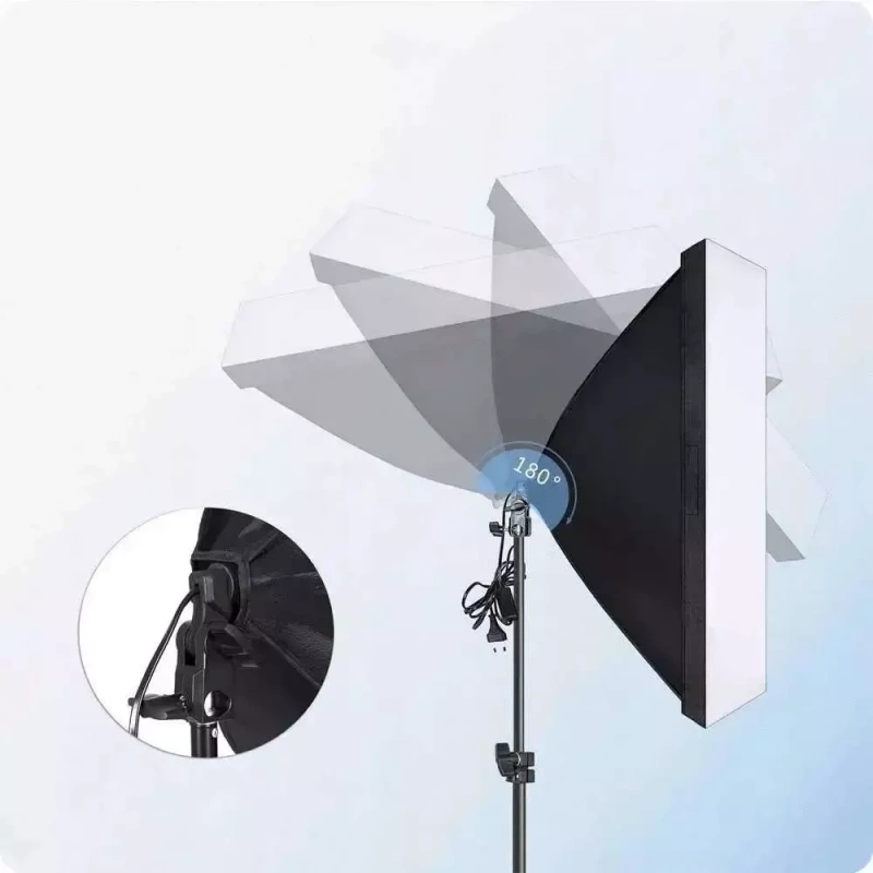 Zestaw Softbox i Żarówka LED 285W z Pilotem