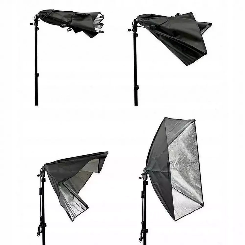 Softbox Lampa Studyjna 50x70cm Oświetlenie Ciągłe Oprawka E27 do Foto Video