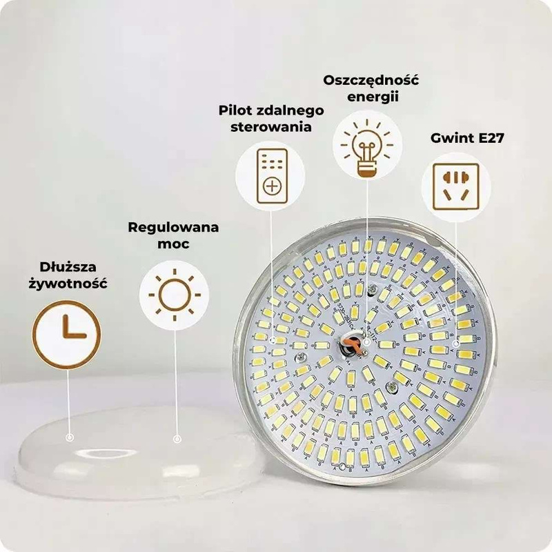 Żarówka Fotograficzna E27 5500K 85W/1050W LED  do Softboxu Zestaw 4szt