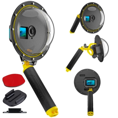 Obudowa Wodoszczelna Wodoodporna TELESIN do Kamer DJI Action 5 4 3 + GRATIS! Zestaw montażowy 3M