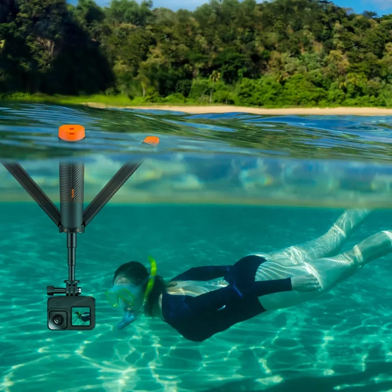 Boja Uchwyt Wypornościowy Monopod Statyw Selfie Telesin do GoPro DJI Action + GRATIS! Zestaw montażowy 3M