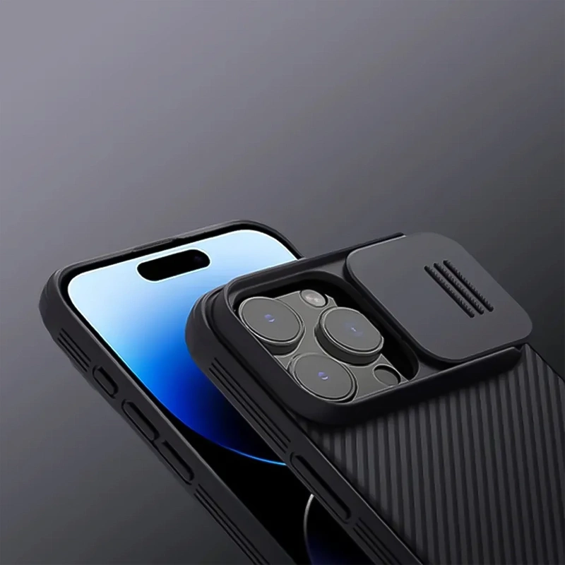 Etui Plecki Obudowa Czarna Mocna Case z Osłoną Aparatu do iPhone 16 PRO MAX