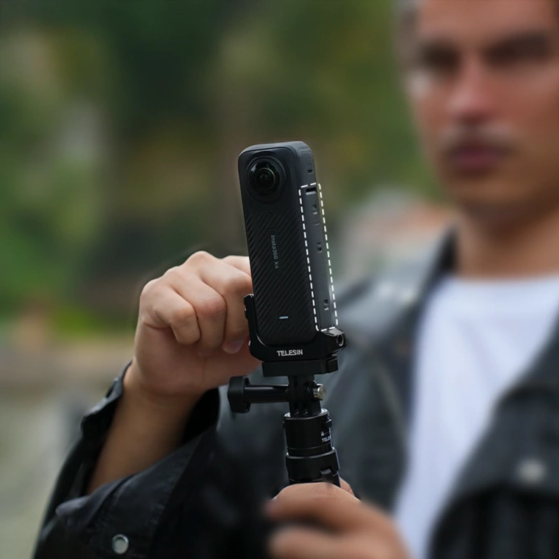 Szybkozłączka Adapter 1/4 Klatka Pion Poziom Zimna Stopka do Insta 360 X4