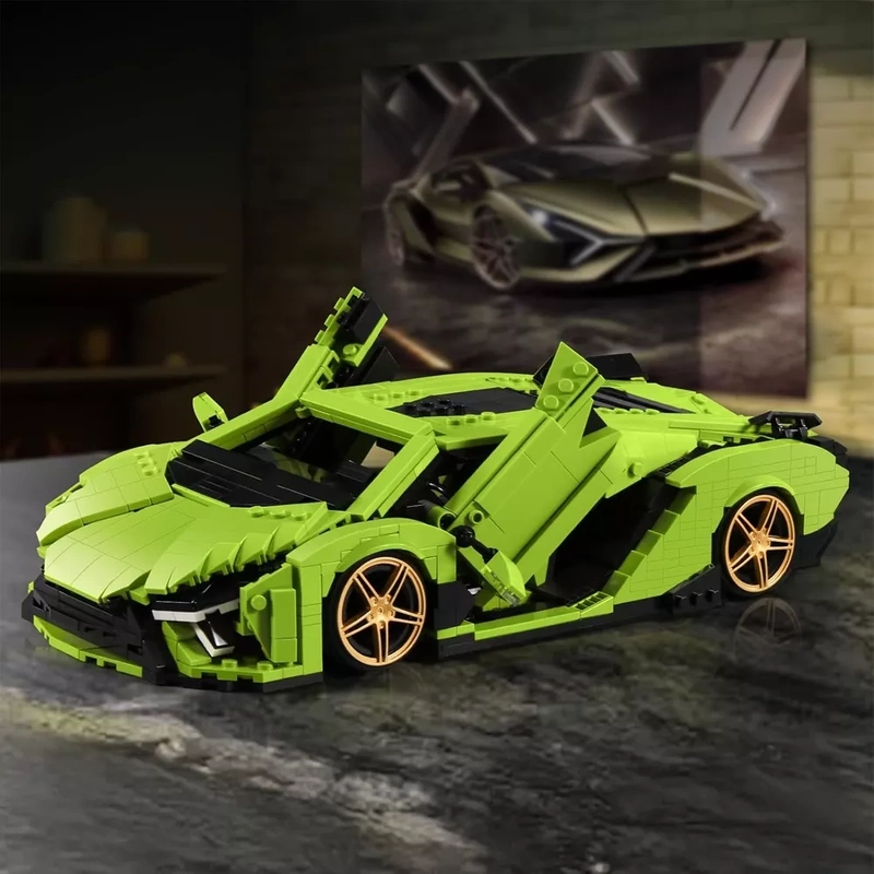 Klocki Mould King Samochód Lamborghini Sian 1133el 32cm na Prezent