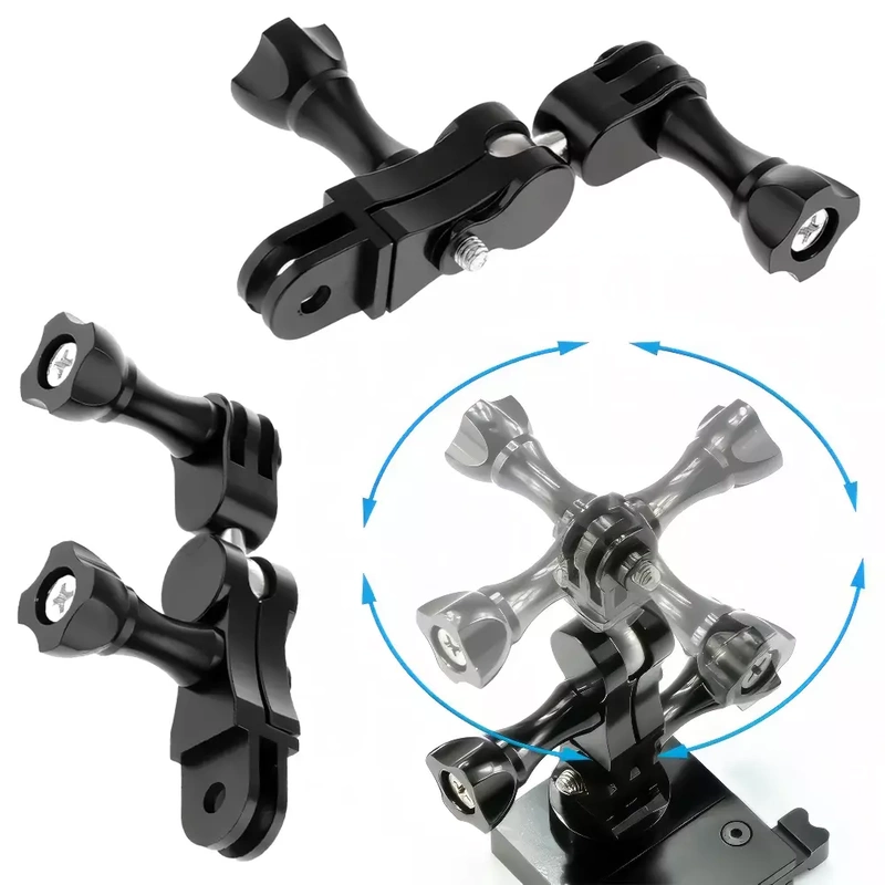 Aluminiowy Uchwyt Adapter Przegub Kulowy 360 do Kamer Sportowych GoPro DJI