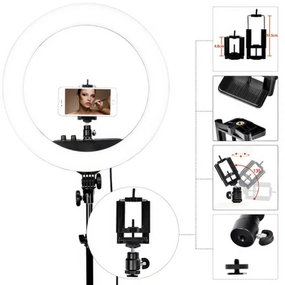 Lampa Pierścieniowa Ring LED Kosmetyczna Foto ze Statywem 55W torba i pilot GRATIS