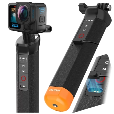 Uchwyt Pływający Boja z Pilotem Bluetooth Wodoodporna do GoPro 13 12 11 10 9 8 + GRATIS! Zestaw montażowy 3M