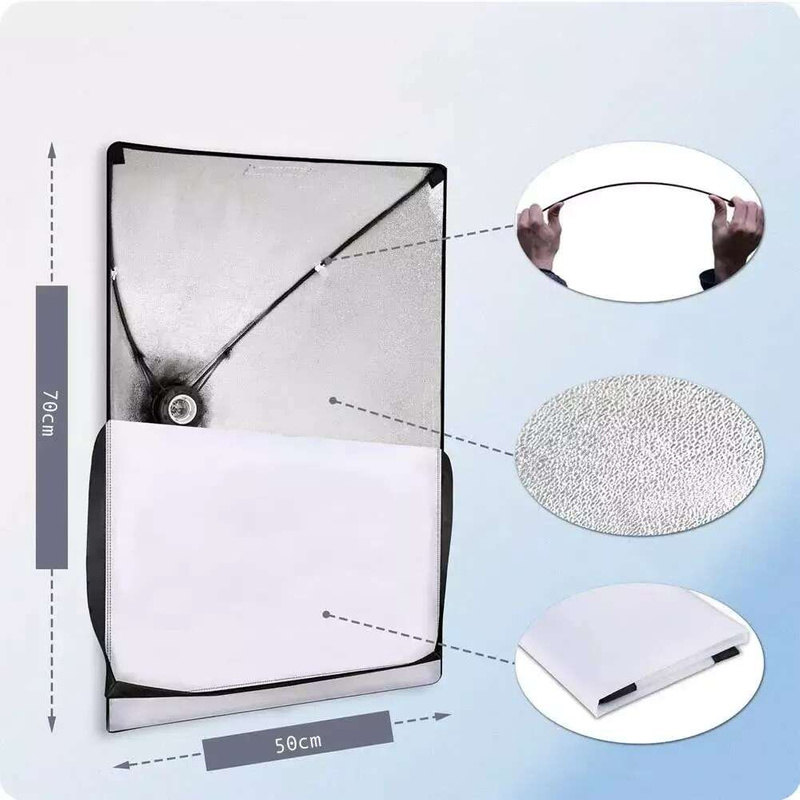 Softbox Lampa 1050W Statyw Softbox 50x70cm Żarówka 85W + Pilot
