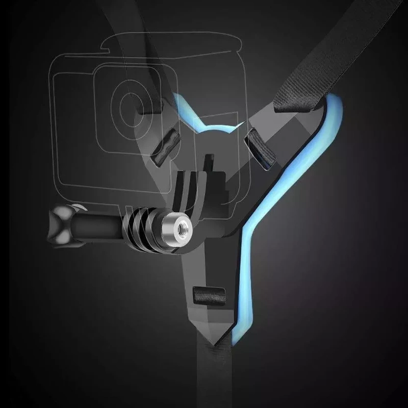 Uchwyt na Kask Szczękę do GoPro Hero 13 12 11 10 9 8 7 Mini + GRATIS! Zestaw montażowy 3M