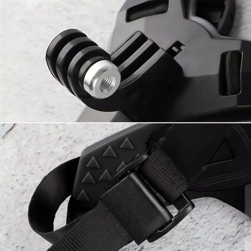Uchwyt na Kask Szczękę do GoPro Hero 13 12 11 10 9 8 7 Mini + GRATIS! Zestaw montażowy 3M