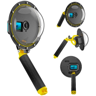 Obudowa Wodoszczelna Wodoodporna TELESIN do Kamer DJI Action 5 4 3 + GRATIS! Zestaw montażowy 3M