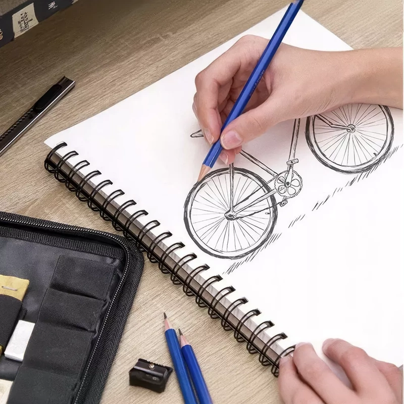 Kredki Profesjonalne Zestaw do Rysowania 96w1 Ołówkowe Kolorowe Ołówki Etui