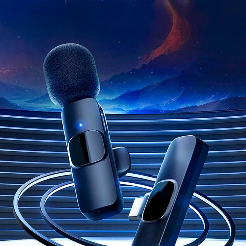 Mikrofon Do Telefonu Krawatowy Bezprzewodowy USB C Android / IPhone 17 16 15 14 13 12 