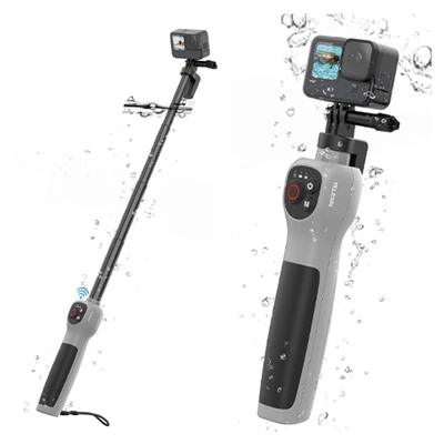 Wodoodporny Pilot Kijek Selefie Stick Boja Bluetooth do Kamer GoPro 13 12 11 10 9 8 MAX Telesin + GRATIS! Zestaw montażowy 3M