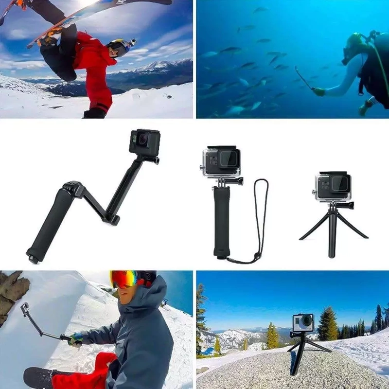 3-Way Uchwyt Ramię Monopod do GoPro Hero 13 12 11 10 9 8 7 Mini, DJI