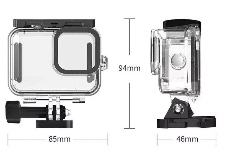 Obudowa Wodoszczelna Wodoodporna 50m do GoPro HERO 13 12 11 10 9 + GRATIS! Zestaw montażowy 3M