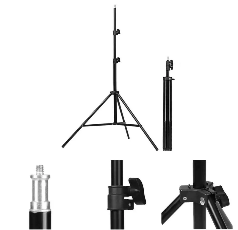 Zestaw Studyjny do Zdjęć 2x Softbox Tło Białe Statyw Żarówki 150W