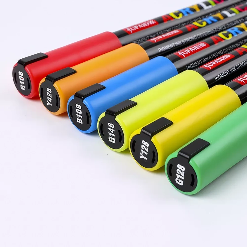 Markery Akrylowe Zestaw 60 Sztuk Pisaki Flamastry Mazaki Jupai Wododporne 