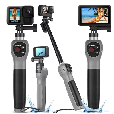 Wodoodporny Pilot Kijek Selefie Stick Boja Bluetooth do Kamer GoPro 13 12 11 10 9 8 MAX Telesin GRATIS Mocowania + Wlepka