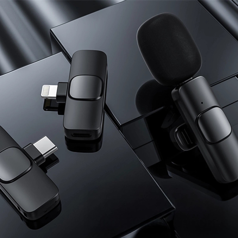 Mikrofon Do Telefonu Krawatowy Bezprzewodowy USB C Android / IPhone 17 16 15 14 13 12 