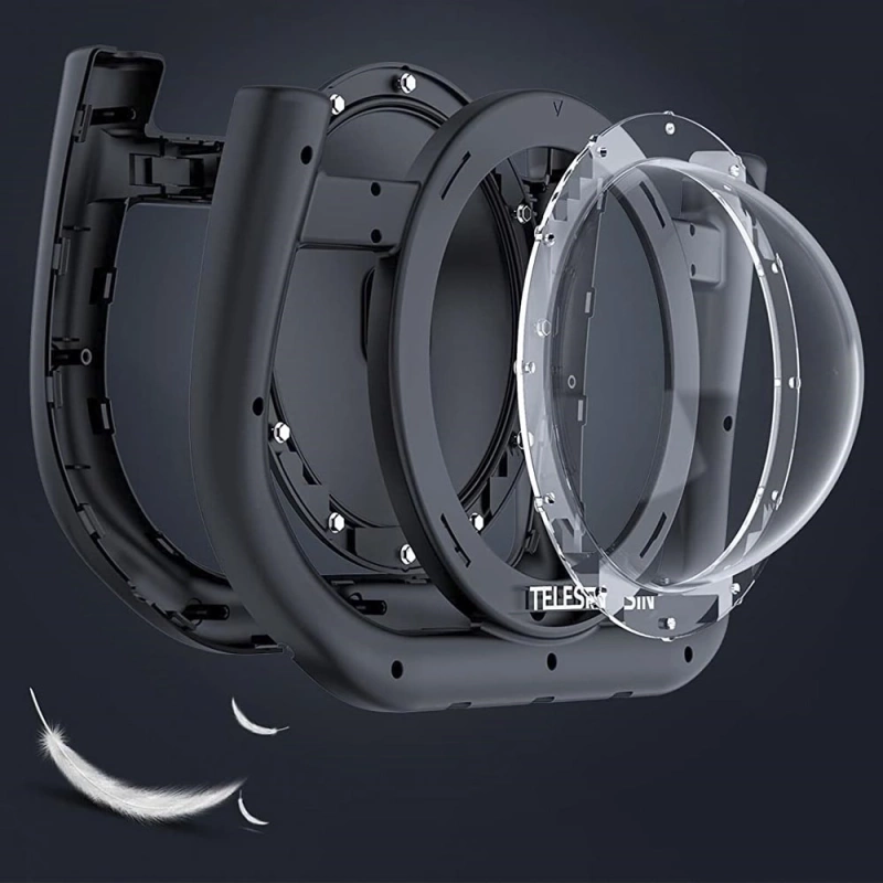 Obudowa Wodoszczelna Port Dome do GoPro 13 12 11 10 9 + GRATIS! Zestaw montażowy 3M