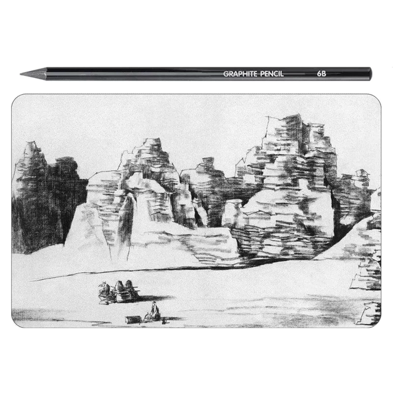 Profesjonalny Zestaw do Szkicowania Rysowania 33w1 Ołówki Węgle w Etui