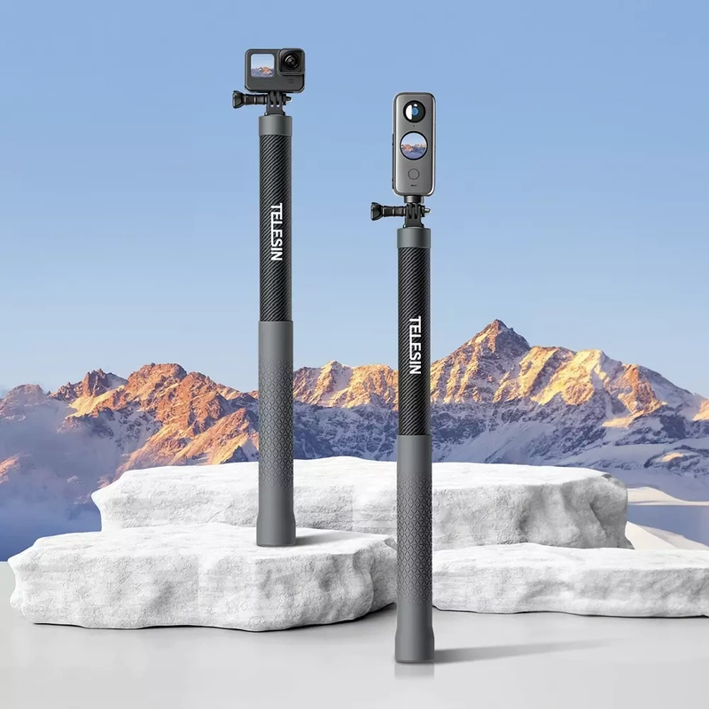 Outlet - Statyw Monopod Kijek Karbonowy 3m Telesin do GoPro DJI Telefonu Kamery