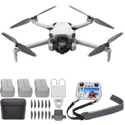 Zestaw Dron DJI Mini 4 Pro Fly More Combo (RC 2) + Szelki do Kontrolera