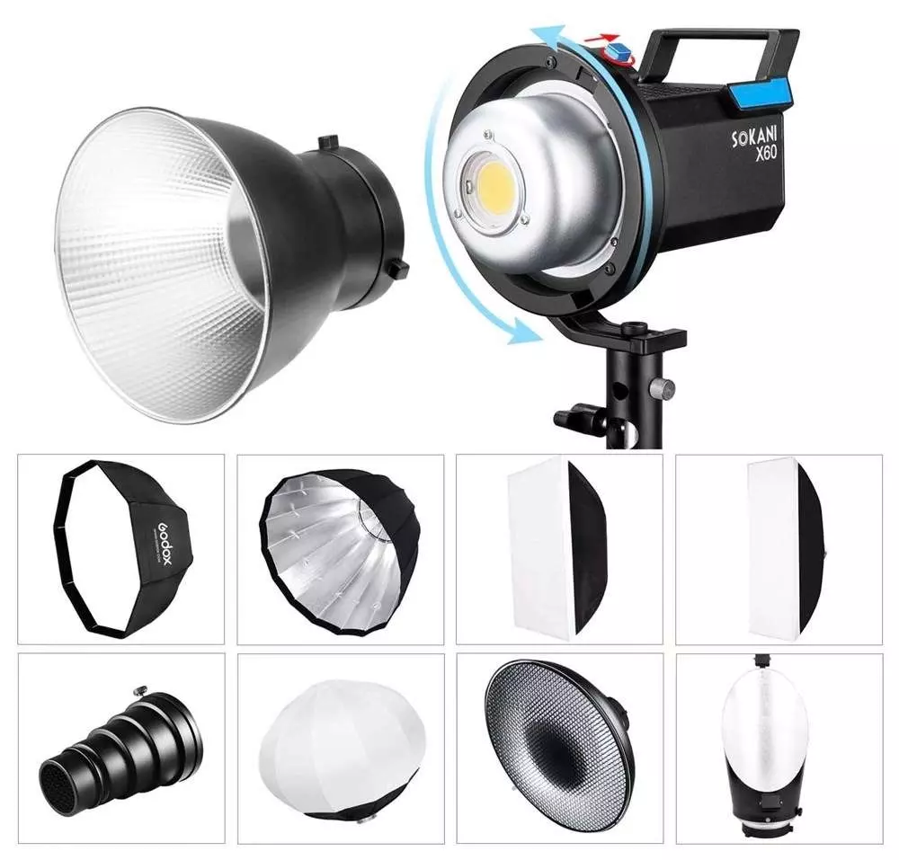 Lampa Studyjna Led Oswietlenie Filmowe 800w Sokani X60 Gearpro