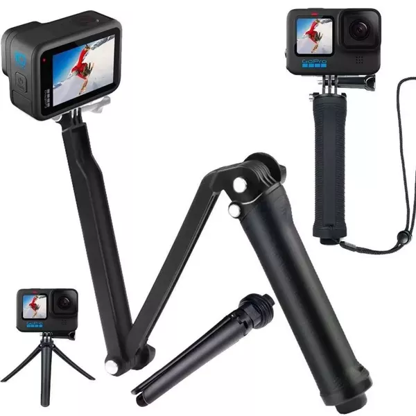 3-Way Uchwyt Ramię Monopod do GoPro Hero 13 12 11 10 9 8 7 Mini, DJI