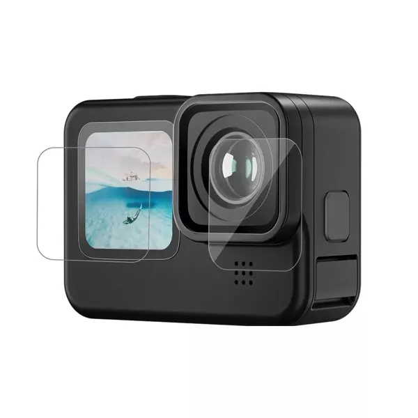 Etui Obudowa Silikonowa + Szkło Hartowane Smycz do GoPro HERO 12 11 10 9 Black