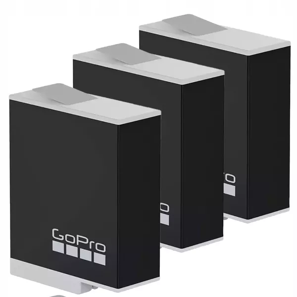 Ładowarka + 3 Oryginalne Akumulatory Baterie GoPro Enduro do GoPro 12 11 10 9