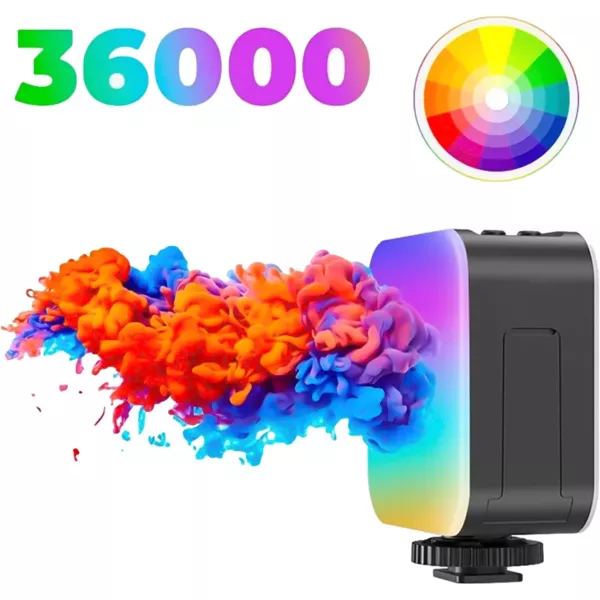 Lampa Diodowa LED RGB Bi Color Fotografia Video Efekty Emotki