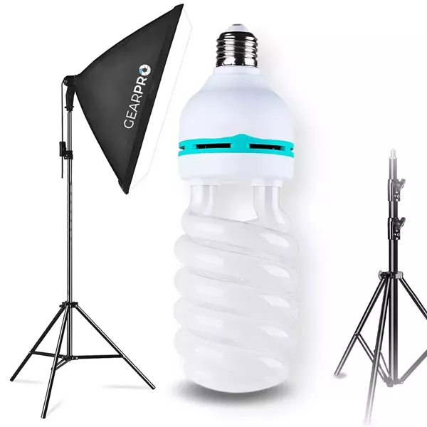 Lampa Fotograficzna Studyjna Softbox 600W + Statyw + Torba