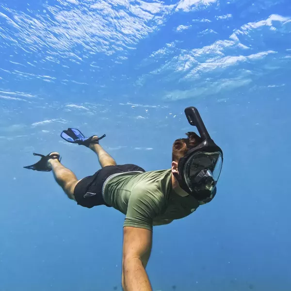 Maska do Nurkowania Pływania Pełnotwarzowa Snorkelingu Ani Fog PRO S/M