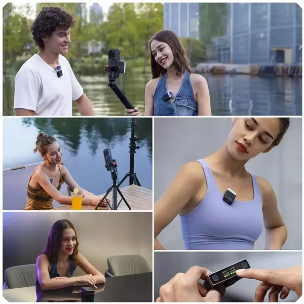 Mikrofon Bezprzewodowy Ulanzi AM-18 + GoPro Media Mode do GoPro 12 11 10 9