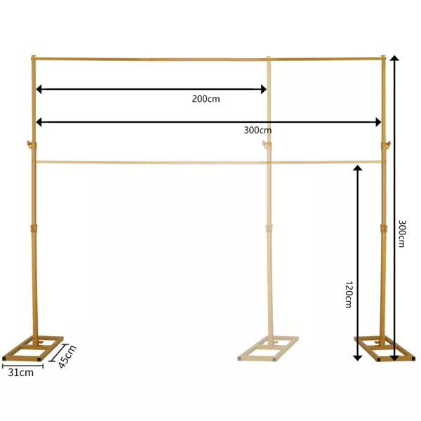 Profesjonalny Statyw Stelaż do Dekoracji Weselnych  i Tła Fotograficznego 3mx3m