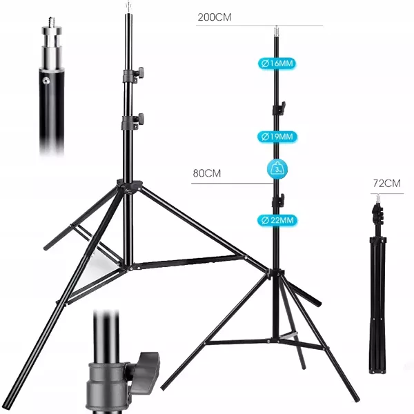 Softbox Lampa Softbox Zestaw 2x 150W Statywy Studyjny do Fotografii Zdjęć + Torba