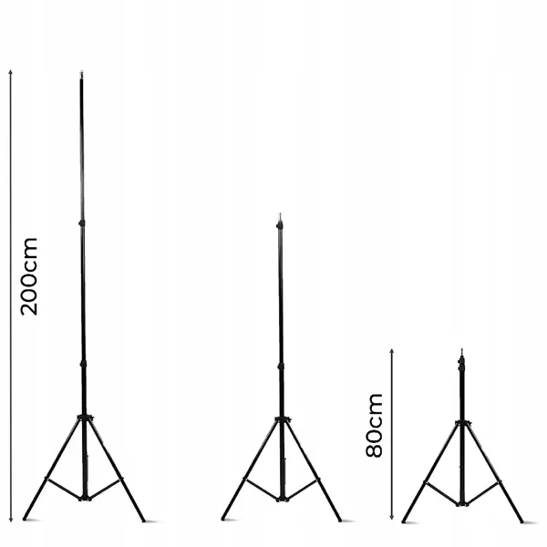 Statyw Oświetleniowy Studyjny 200cm Głowica 16mm 1/4" do Lampy Softboxu Lasera