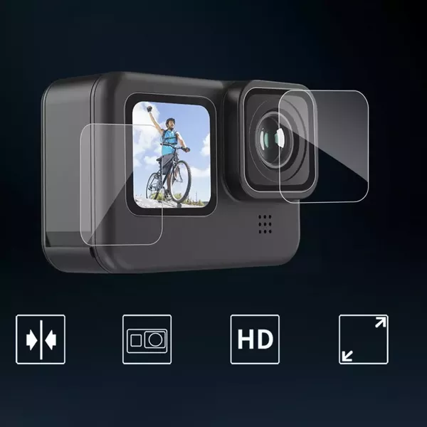 Szkło Hartowane na Obiektyw / Ekran LCD do GoPro Hero 12 11 10 9 Black