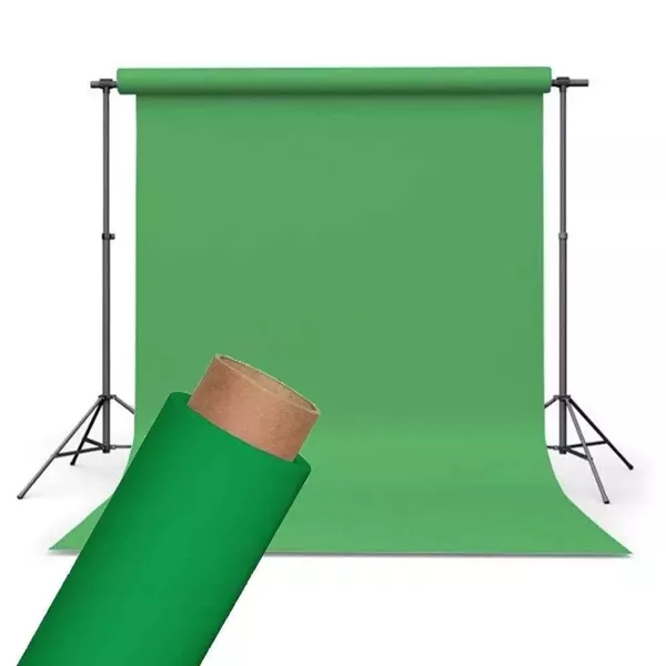 Tło Fotograficzne Zielone Kartonowe 2x10m na Tulei