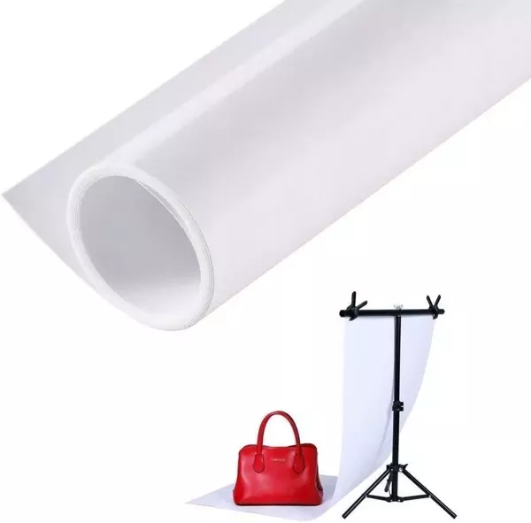 Tło Polipropylenowe Fotograficzne Białe PVC 1,5x2m
