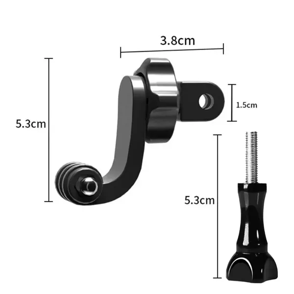 Uchwyt Adapter Zakrzywiony Złączka do Kamer GoPro DJI Action Insta 360