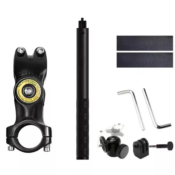 Uchwyt Rowerowy Motocyklowy Aluminiowy Mocny do Kamer GoPro DJI Insta 360 