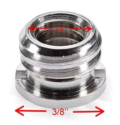 Adapter Przejściówka 1/4" na 3/8" do Głowicy Statywu