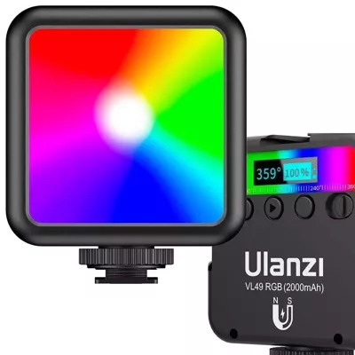 Lampa LED RGB Ulanzi VL49 AKUMULATOR 2000 mAH do Aparatu Kamery Telefonu